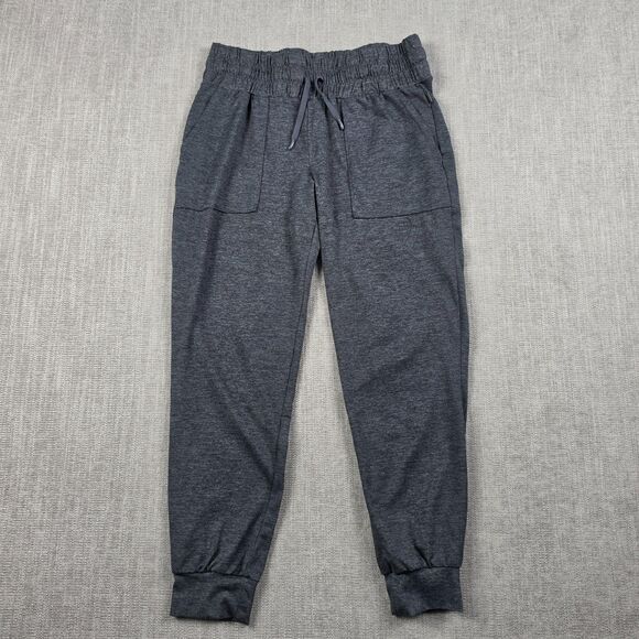 Mondetta Pants - Mondetta Womens L Gray Space Dye Knit Joggers Pants Drawstring Athletic Stretch